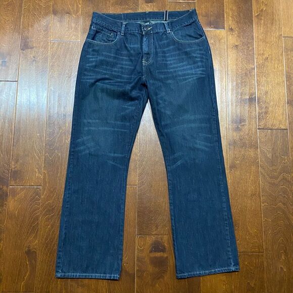 Ecko Unltd. Vintage Y2K Bootcut Dark Denim Blue Jeans Men's Size 38 x 32 - Picture 4 of 10